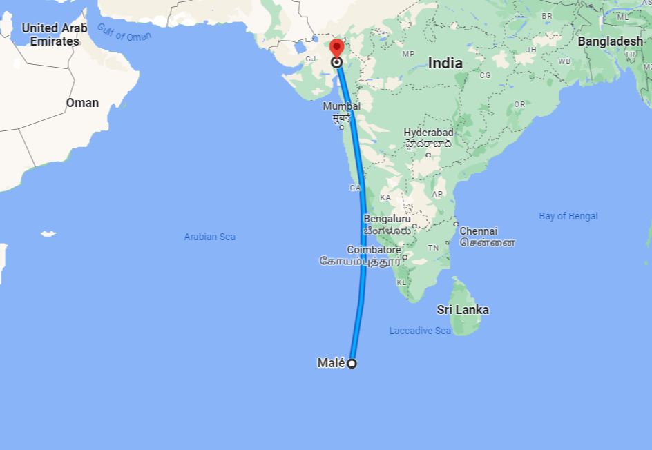 How to Reach Maldives from Ahmedabad