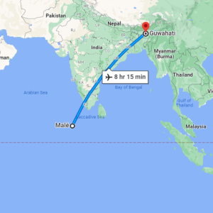 How to Reach Maldives from Guwahati