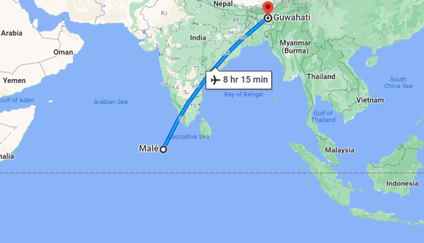 How to Reach Maldives from Guwahati