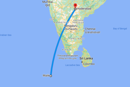 How To Reach Hyderabad To Maldives