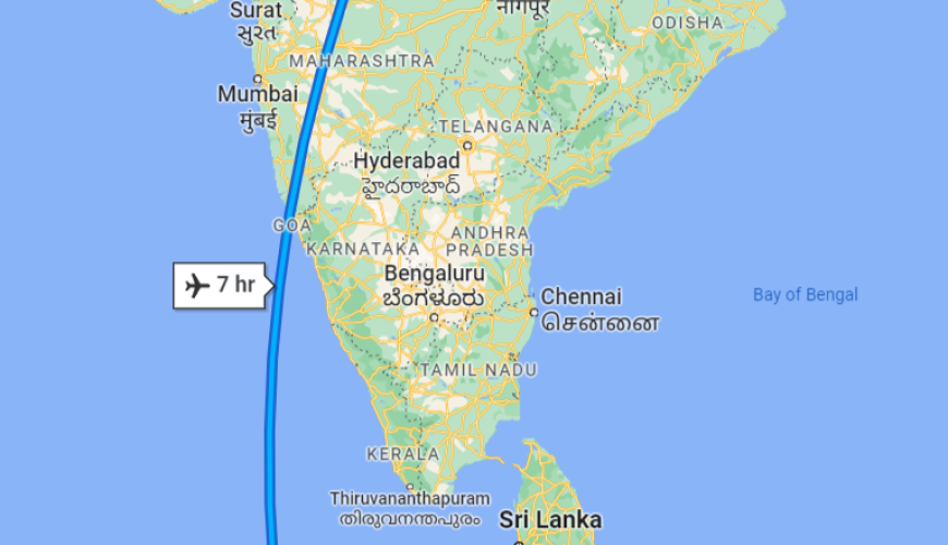 Indore to Maldives Distance