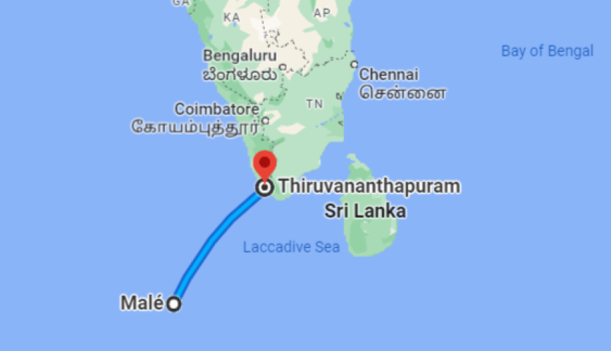 Trivandrum to Maldives Distance