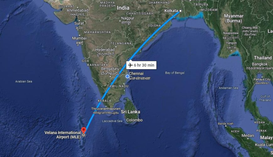 How to Reach Maldives from Kolkata  