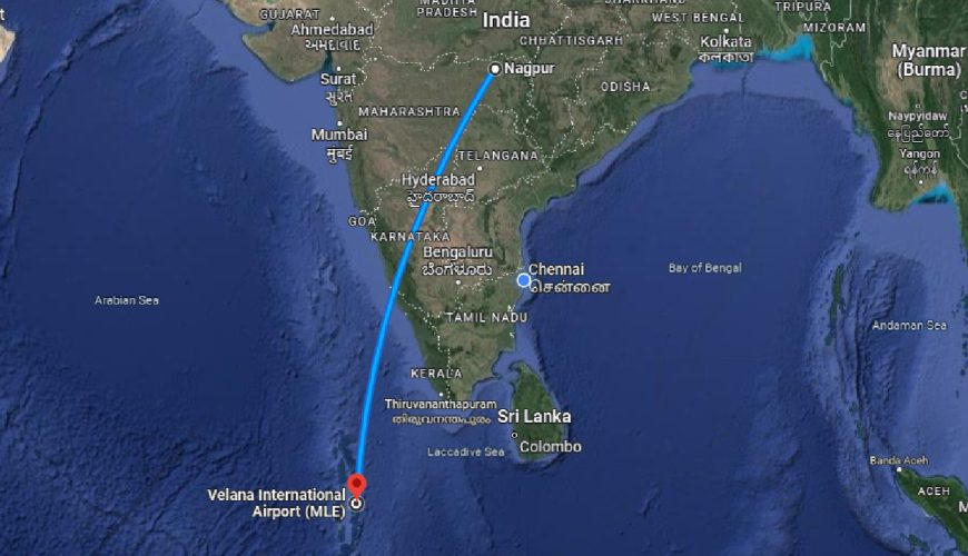 How to Reach Maldives from Nagpur