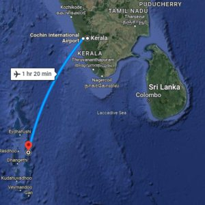 Kerala to Maldives Flight