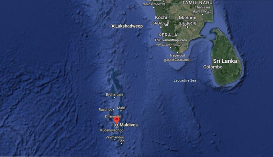 Lakshadweep to Maldives Distance